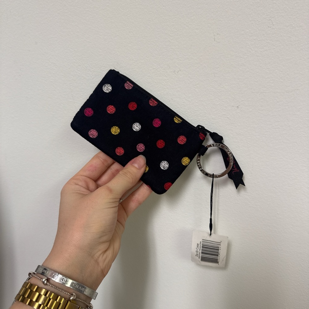 BNWT Vera Bradley Havana Dots Zip ID Case